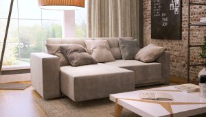 Imagem de estofado gerada em 3D pelo Studio 25 para a Tomasi Estofados