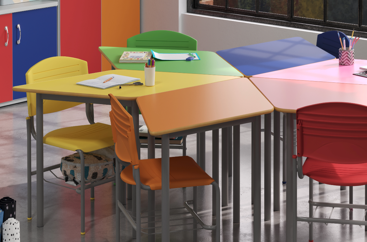 Na área de educação este fabricante de móveis escolares se destaca no mercado com as imagens em render 3D produzidas pelo Studio 25.