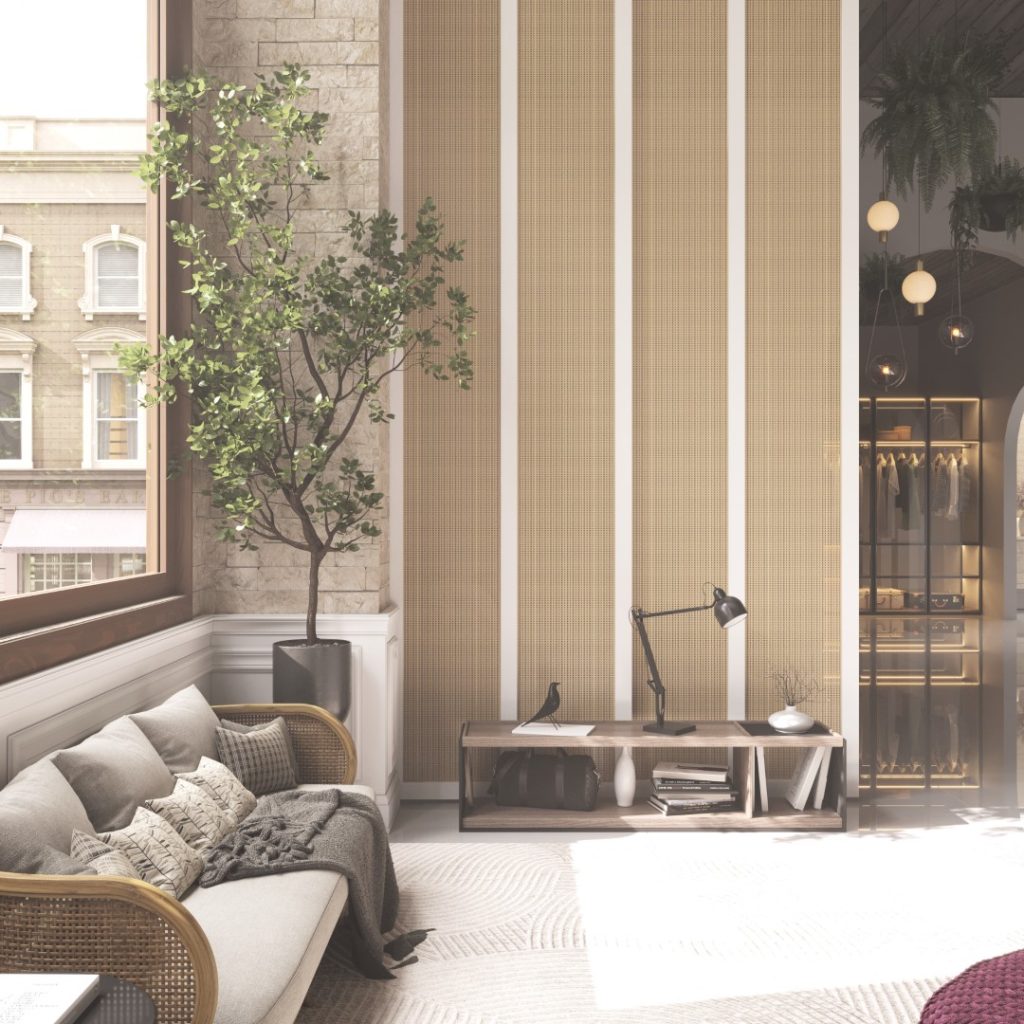 Living em imagem produzida pelo Studio 25 em render 3d