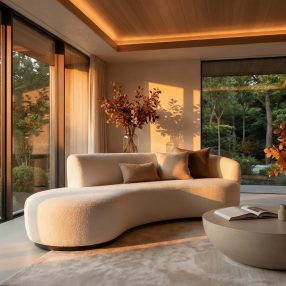 Ambiente que transmite a sensação gostosa de um entardecer…